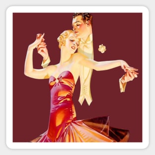 Ballroom Dancing Art Deco Vintage Jazz Age Dancer Gift Sticker